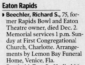 Rapids Bowl - Dec 11 2002 Former Owner Passes Away (newer photo)